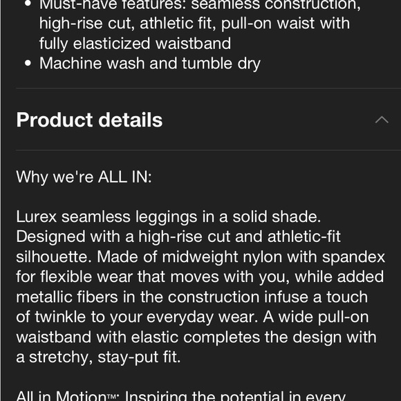 Lurex Sparkle Seamless High-Rise Leggings All In Motion Black Blue Green Shimmer - Picture 14 of 15